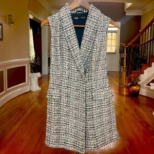 ZARA Black/White Romper Size Small